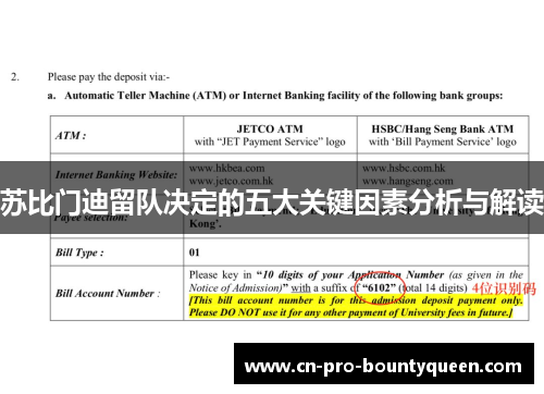 苏比门迪留队决定的五大关键因素分析与解读 苏比门迪留队决定的五大关键因素分析与解读